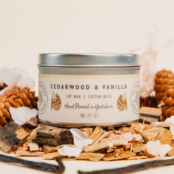 Cedarwood and Vanilla Candle