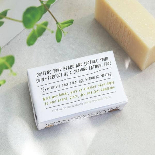 Solid Beard Shampoo Bar with Lavender and Orange Essential Oils