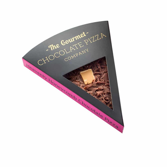 Honeycomb Chocolate Pizza Slice - Gourmet Chocolate Pizza Company Nottingham Handmade