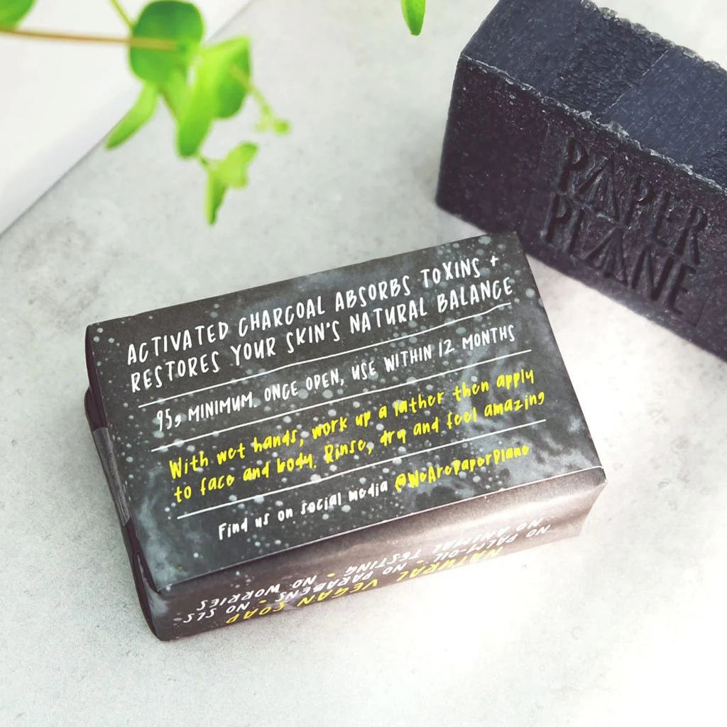 Handmade Charcoal Detox Bar - 95g Natural Soap