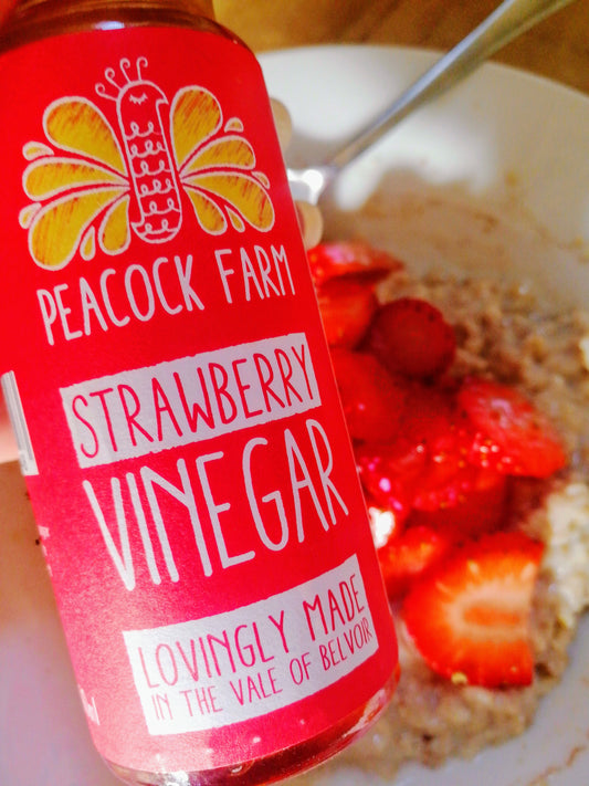 Strawberry Vinegar with Fresh Fruit - Natural Flavor Enhancement